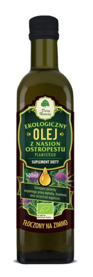 Olej Z Nasion Ostropestu Plamistego Virgin Bio 100 Ml - Dary Natury