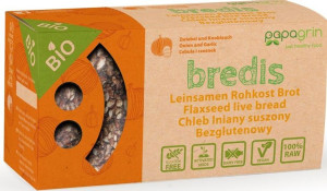 Chleb Lniany Suszony Z Cebulą I Czosnkiem Bezglutenowy Bio 70 G - Papagrin