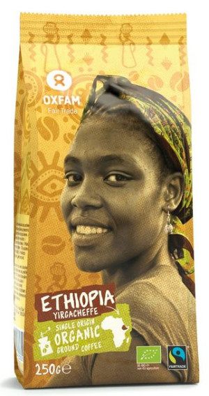 Kawa Mielona Arabica 100% Yirgacheffe Etiopia Fair Trade Bio 250 G - Oxfam