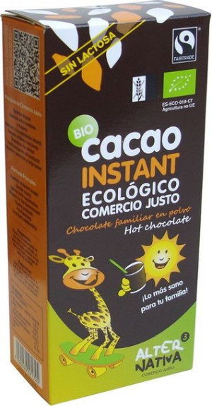 Kakao Instant Fair Trade Bezglutenowe Bio 250 G - Alternativa
