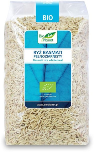 Ryż Basmati Pełnoziarnisty Bio 1 Kg - Bio Planet