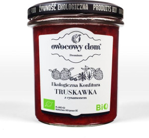 Konfitura Truskawka Z Cynamonem Bio 300 G - Owocowy Dom