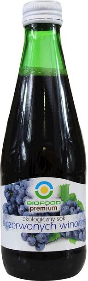 Sok Z Czerwonych Winogron Bio 300 Ml - Bio Food