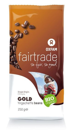 Kawa Ziarnista Arabica 100% Yirgacheffe Etiopia Fair Trade Bio 250 G - Oxfa