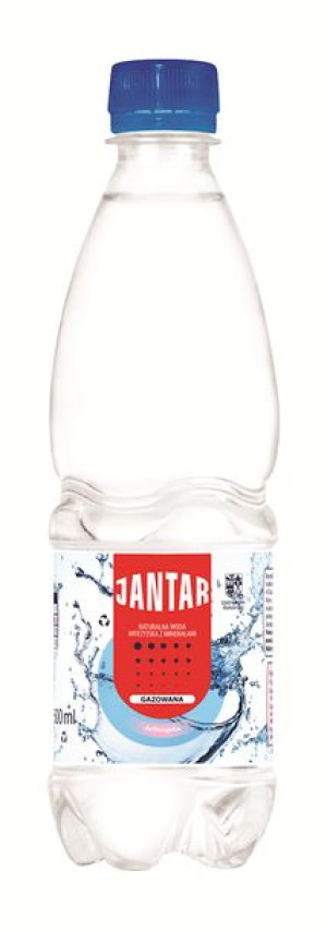 Woda Źródlana Średniozmineralizowana Gazowana 500 Ml - Jantar