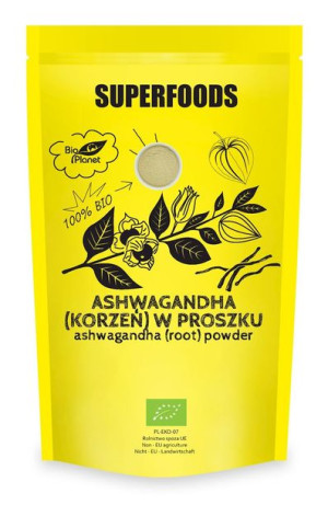 Ashwagandha (korzeń) W Proszku Bio 150 G - Bio Planet