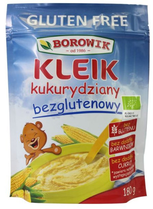 Kleik Kukurydziany Bezglutenowy Bio 180 G - Borowik