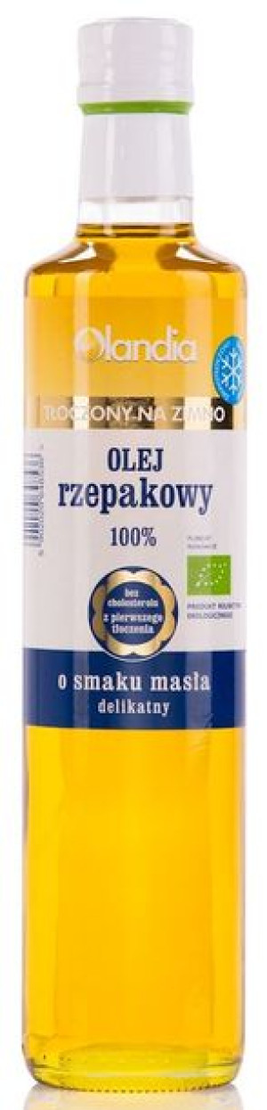 Olej Z Zarodków Rzepaku O Smaku Masła Tłoczony Na Zimno Bio 500 Ml - Olandi