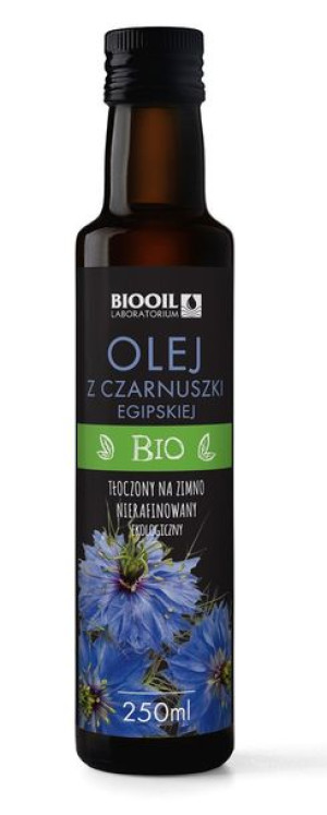 Olej Z Czarnuszki Egipskiej Tłoczony Na Zimno Bio 250 Ml - Biooil