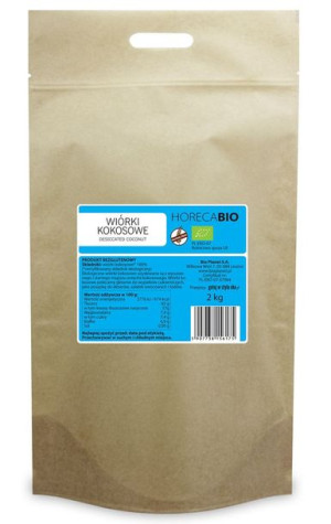 Wiórki Kokosowe Bezglutenowe Bio 2 Kg - Horeca