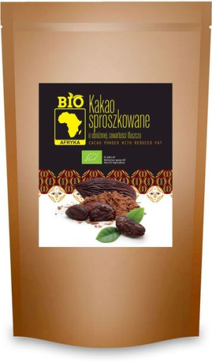 Kakao Sproszkowane O Obniżonej Zawartości Tłuszczu Bio 200 G - Bio Afryka