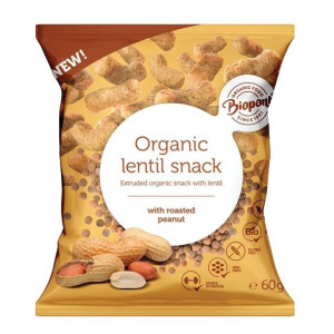 Chrupki Z Soczewicy Z Orzeszkami Ziemnymi Prażonymi Bezglutenowe Bio 60 G -