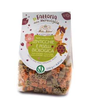 Makaron (z Soczewicy I Groszku Dla Dzieci) Zwierzęta Bezglutenowy Bio 250 G