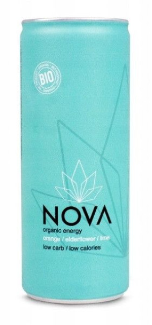 Napój Energetyzujący O Smaku Pomarańcza - Czarny Bez - Limonka Bio 250 Ml -