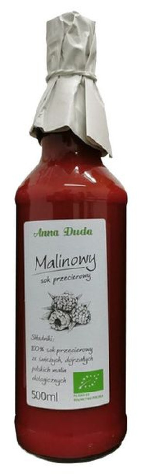 Sok Przecierowy Malinowy Bio 500 Ml - Anna Duda