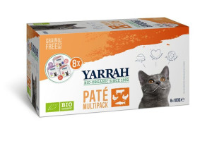 (dla Kota) Multipack Pasztet Bio (8 X 100 G) 800 G - Yarrah