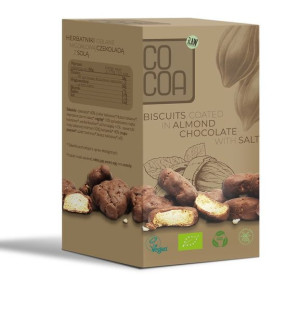 Herbatniki Mini W Czekoladzie Migdałowej Z Solą Bio 80 G - Cocoa
