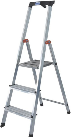 Drabina wolnostojąca ze stopniami Krause Safety 126313 (2 stopnie + podest)