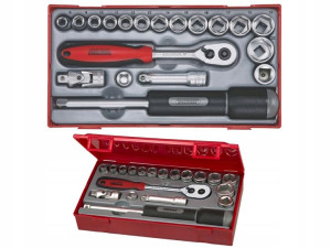 Zestaw kluczy nasadowych 19el 3/8 TENGTOOLS TT3819