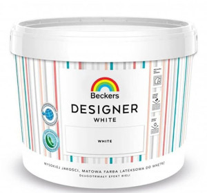 Farba lateksowa Beckers Designer White 10L biała