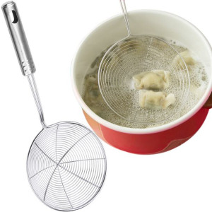 Sitko Cedzak Łyżka Szumówka Do Pierogów Frytek Xxl