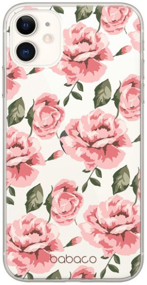 Etui Nadruk Babaco Kwiaty 013 Samsung Galaxy A21s Transparent