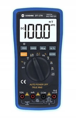 Miernik Multimetr Cyfrowy Przewody Sunshine Dt-17n