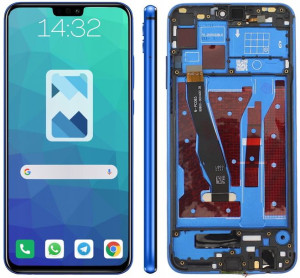 Wyświetlacz Lcd Huawei Honor 8x Niebieski + Ramka