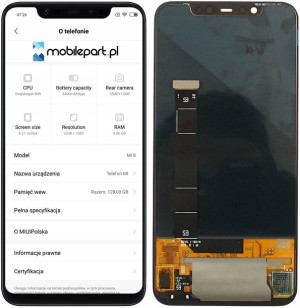 Wyświetlacz Lcd Dotyk Xiaomi Mi 8 / Mi8 Amoled
