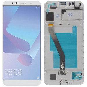 Wyświetlacz Lcd Huawei Y6 2018 Atu-l21 Biały Ramka