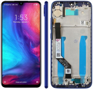 Wyświetlacz Xiaomi Redmi Note 7 + Ramka Niebieski