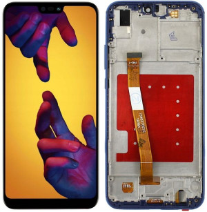 Wyświetlacz Lcd Huawei P20 Lite + Ramka Niebieski
