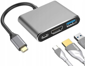 Adapter Typ C Hdmi Usb 4k Usb-c Do Macbook I Inne