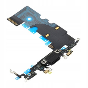 Złącze Ładowania Port Usb Mikrofon Iphone 8 Czarny