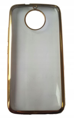 Etui Case Slim Guma 0,5mm Motorola G5s Złoty