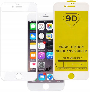 Szkło Full Glue Cały Ekran Do Iphone 6 / 6s Biały
