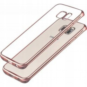 Etui Silikon Guma Różowy 0,5mm Samsung S6