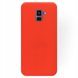 Etui Silikon Guma 0,5mm Samsung A5 2018 Czerwony