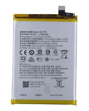 Świeżej Produkcji Bateria Do Realme 7i Blp793