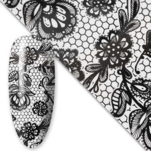 Folia transferowa do paznokci 80 cm Black Nr 2