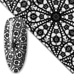 Folia transferowa do paznokci 80 cm Black Nr 8
