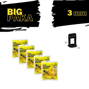 LEVELIZE BIG PAKA klipsy 3mm/500sztuk
