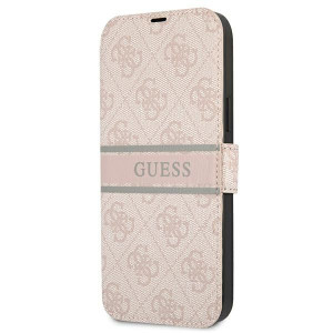 Guess 4G Stripe Book | Etui do iPhone 13 Mini - PINK