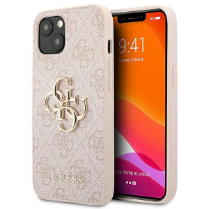 Guess 4G Big Metal Logo | Etui do iPhone 13 Mini - PINK