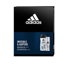 ADIDAS Zestaw MEN Invisible & Adipure (Żel + Deo)