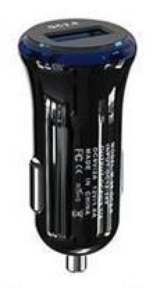 Wisko M-36 QC 3.0 | Ładowarka samochodowa USB-A  - BLACK