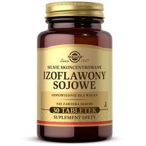 Izoflawony Sojowe 30 Tabletek Solgar Suplement Diety Wegański