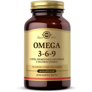 Solgar Omega 3-6-9 Suplement Diety 60 Kapsułek