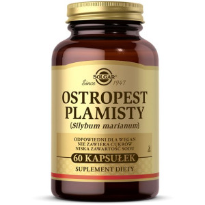 Ostropest Plamisty 60 Kapsułek Solgar Suplement Diety
