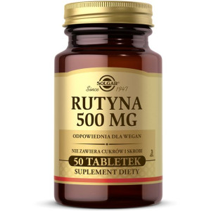 Solgar Rutyna 500mg 50 Tabletek Dla Wegan Suplement Diety